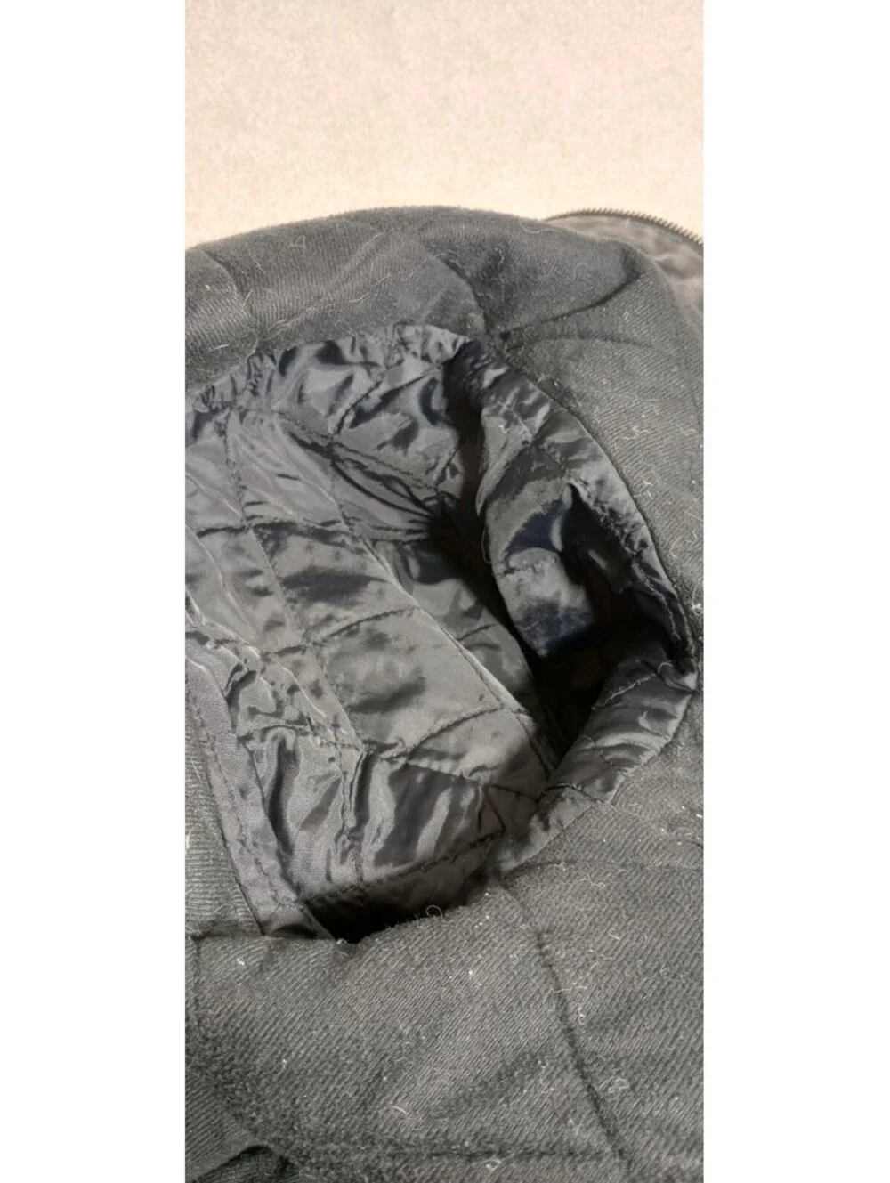 Vtg Carhartt Jacket 101228 BANGSTON Lined Men's Corduroy Collar Distressed Gray